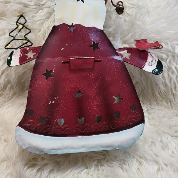 Vintage metal Santa candle tea light holder - Picture 3 of 5